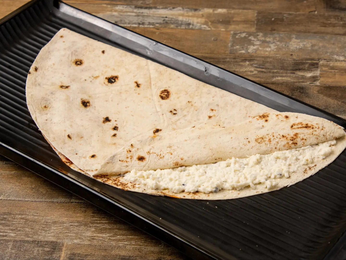 Halloumi Cheese On Saj Bread