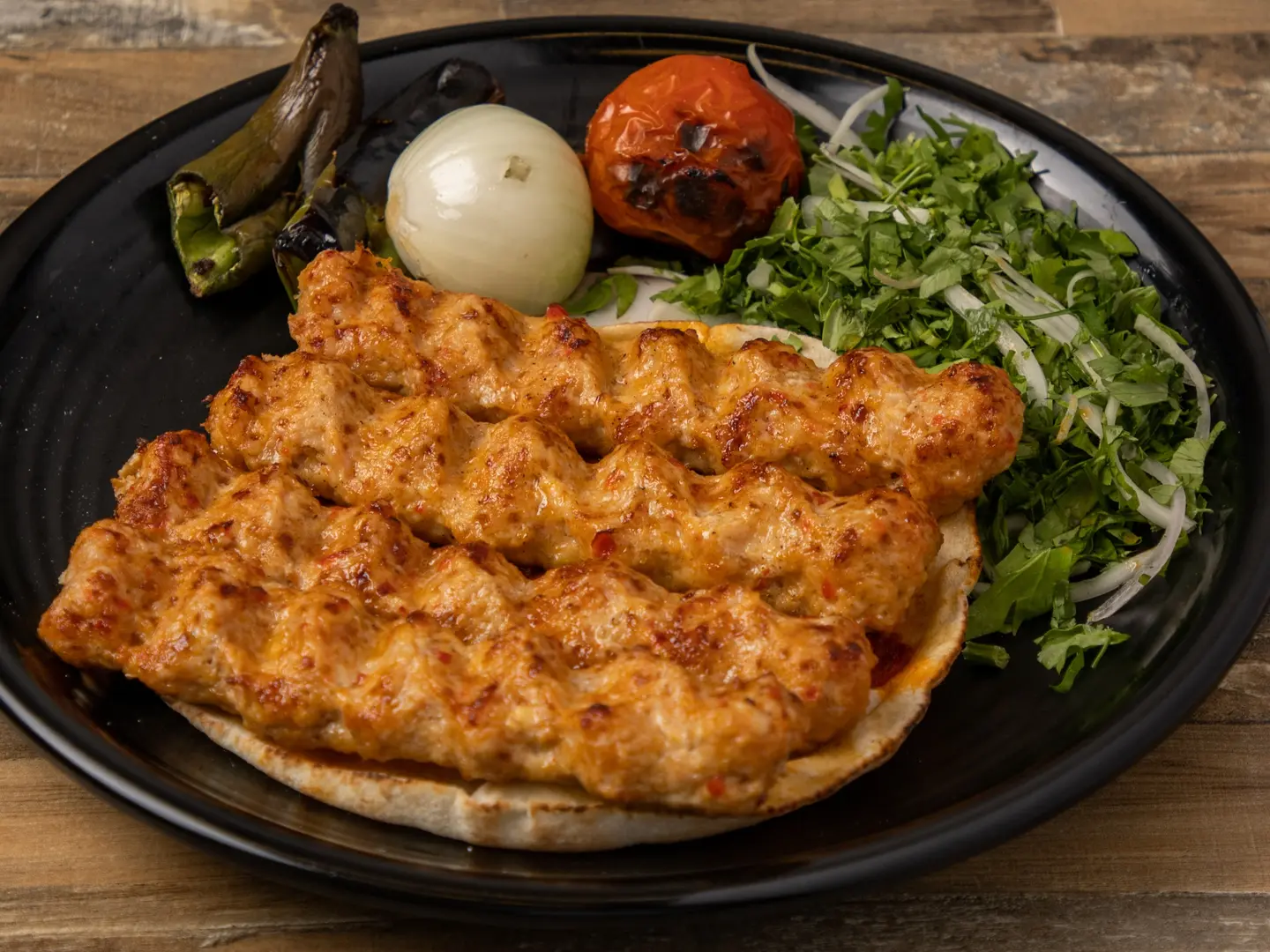 Chicken Kebab Plate (4 Skewers) For One Person