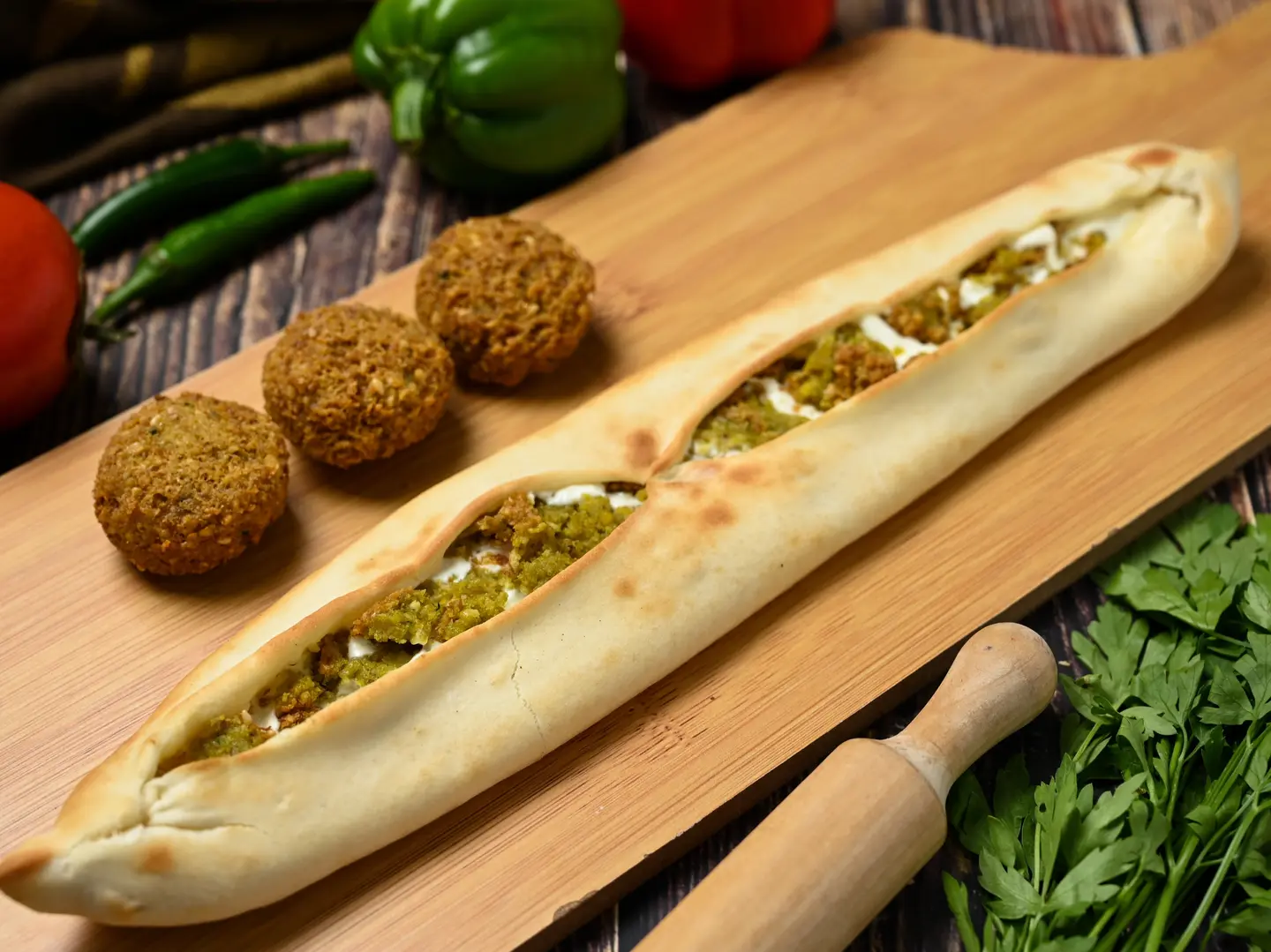 Labneh With Falafel