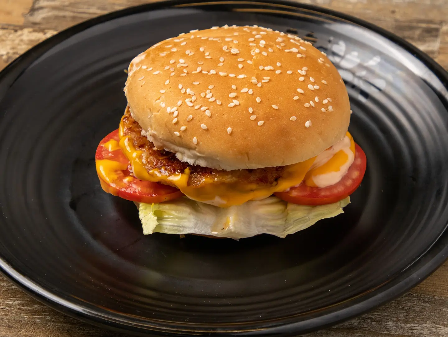Beef Burger With Mushrooms