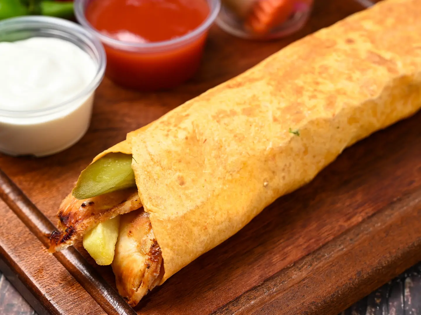 Charcoal Grilled Chicken Shawarma Tortilla