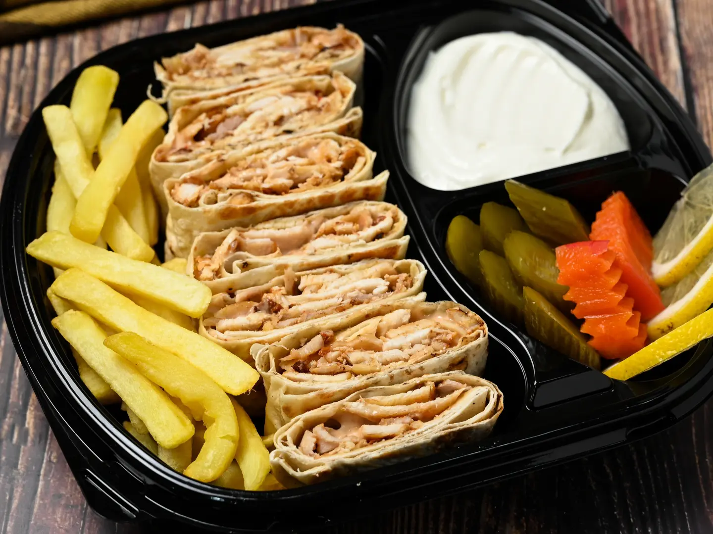 Arabic Chicken Shawarma Double On Charcoal