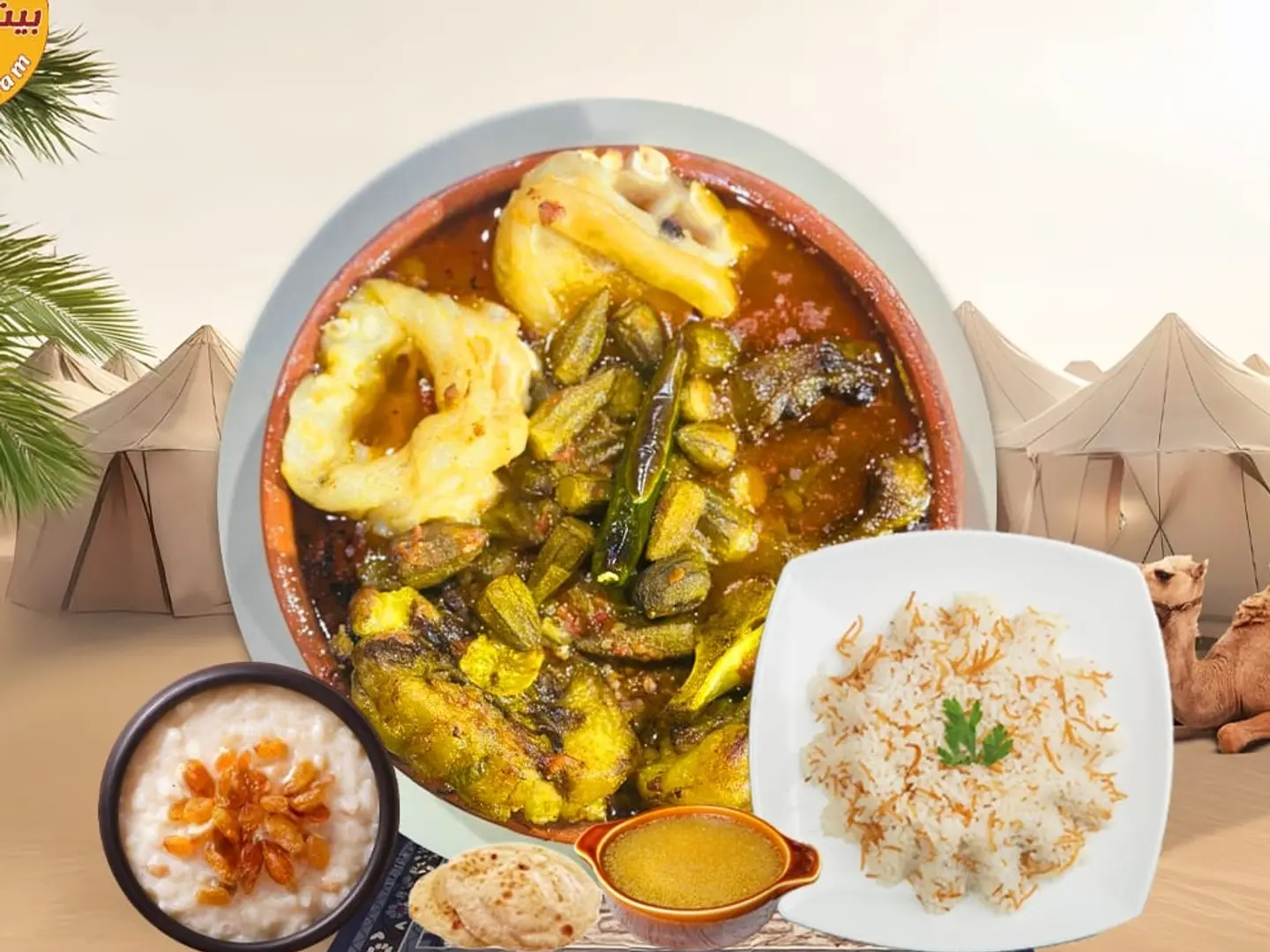 طاجن ميكس كوارع مع عكاوى