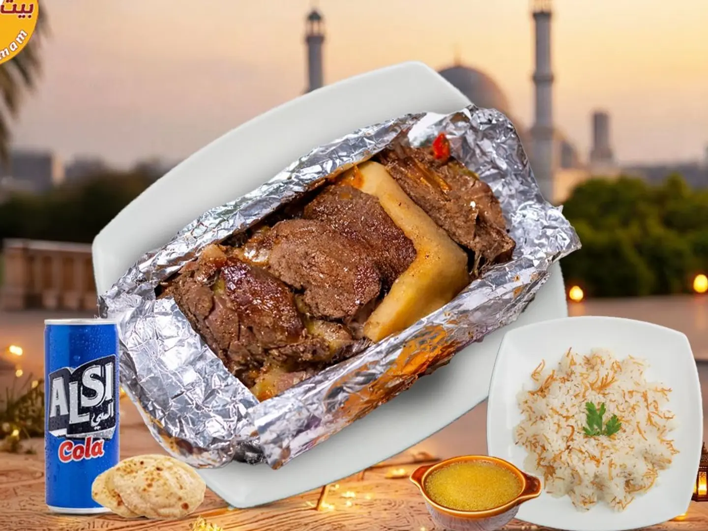 ورقة لحمة بالبطاطس