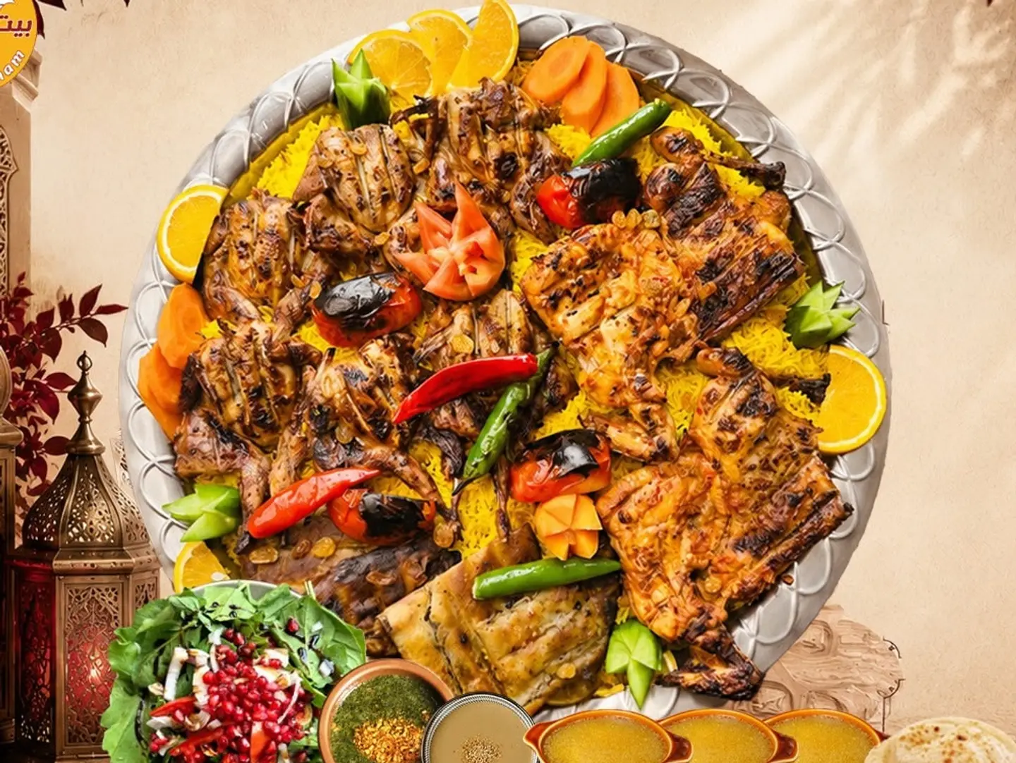 صينية وليمة السمان