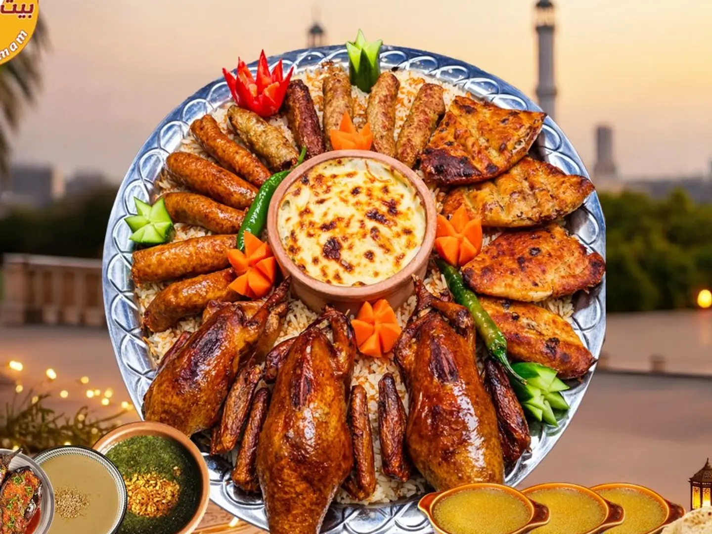 صينية الحمام و المشويات