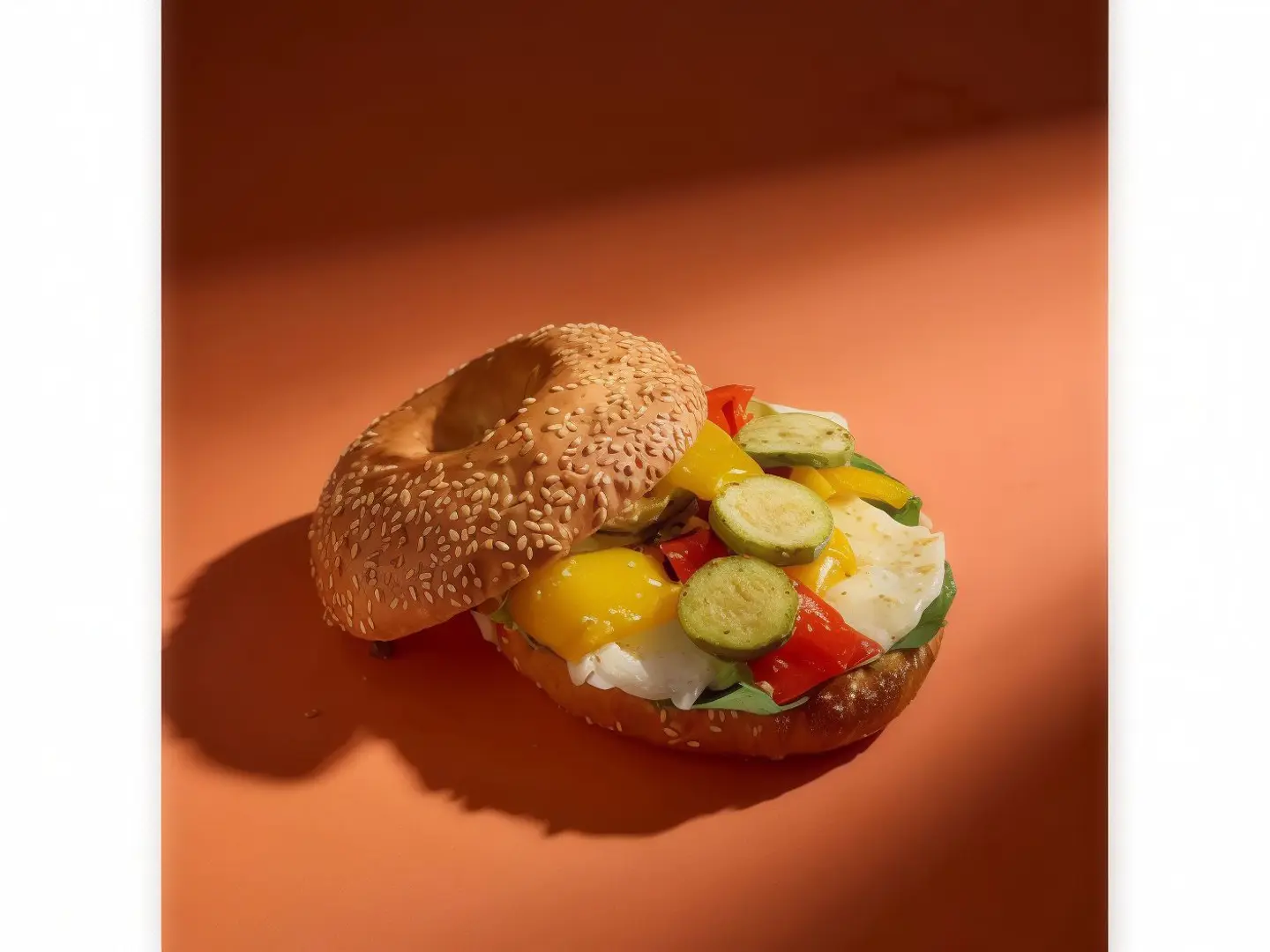 Grilled Halloumi Bagel