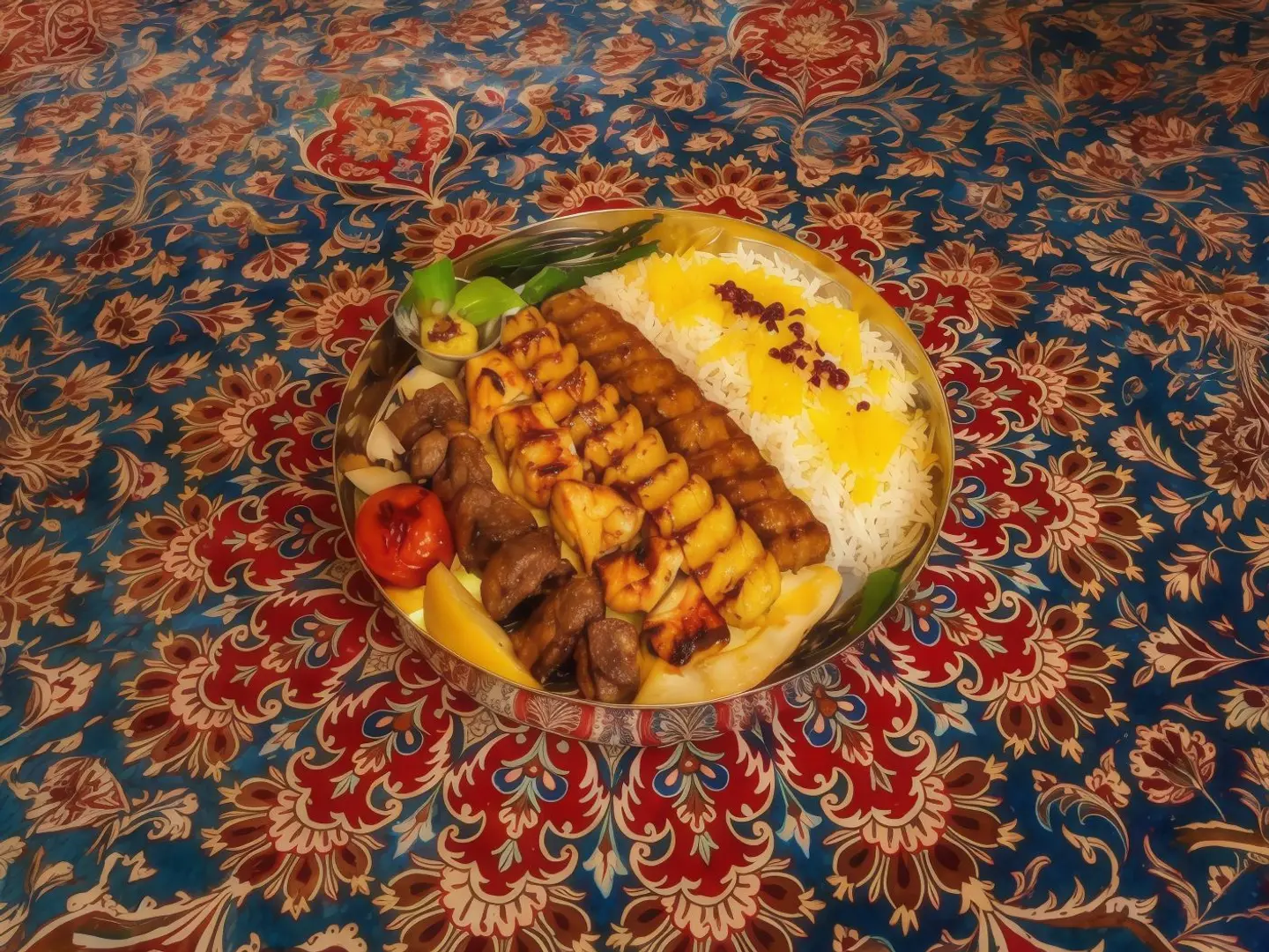 طبق شيراز شخصين