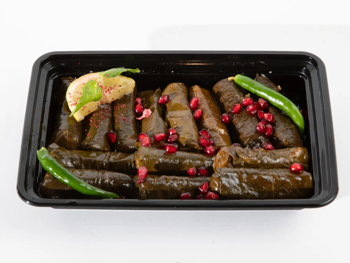 Large Plate Of Stuffed Grape Leaves