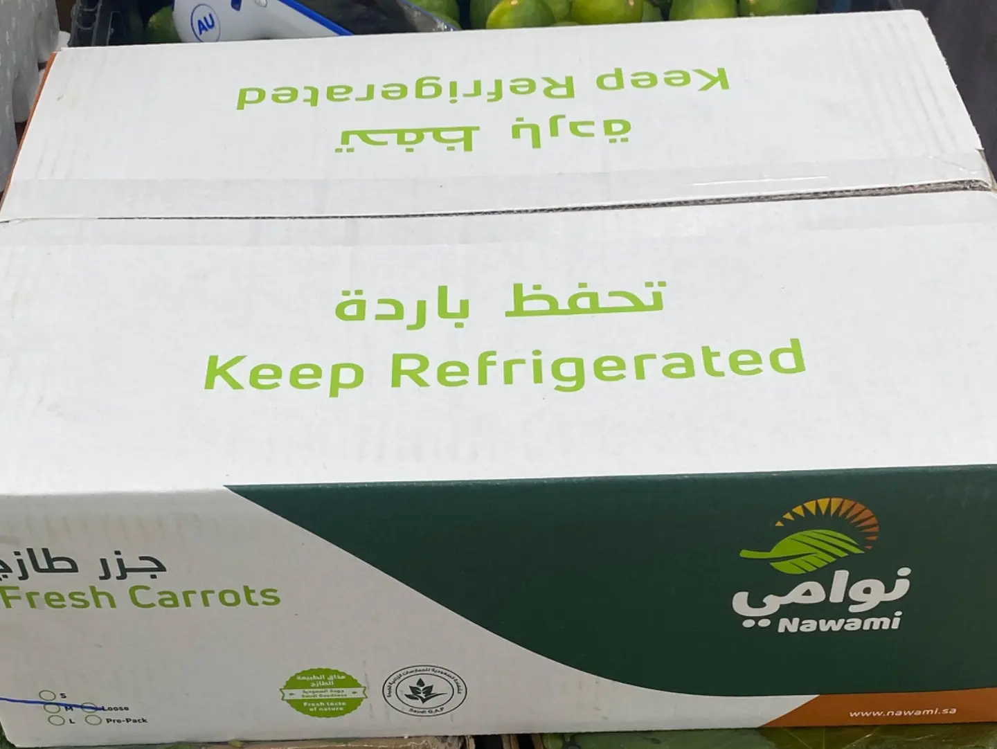 Large Carton Of Local Carrots