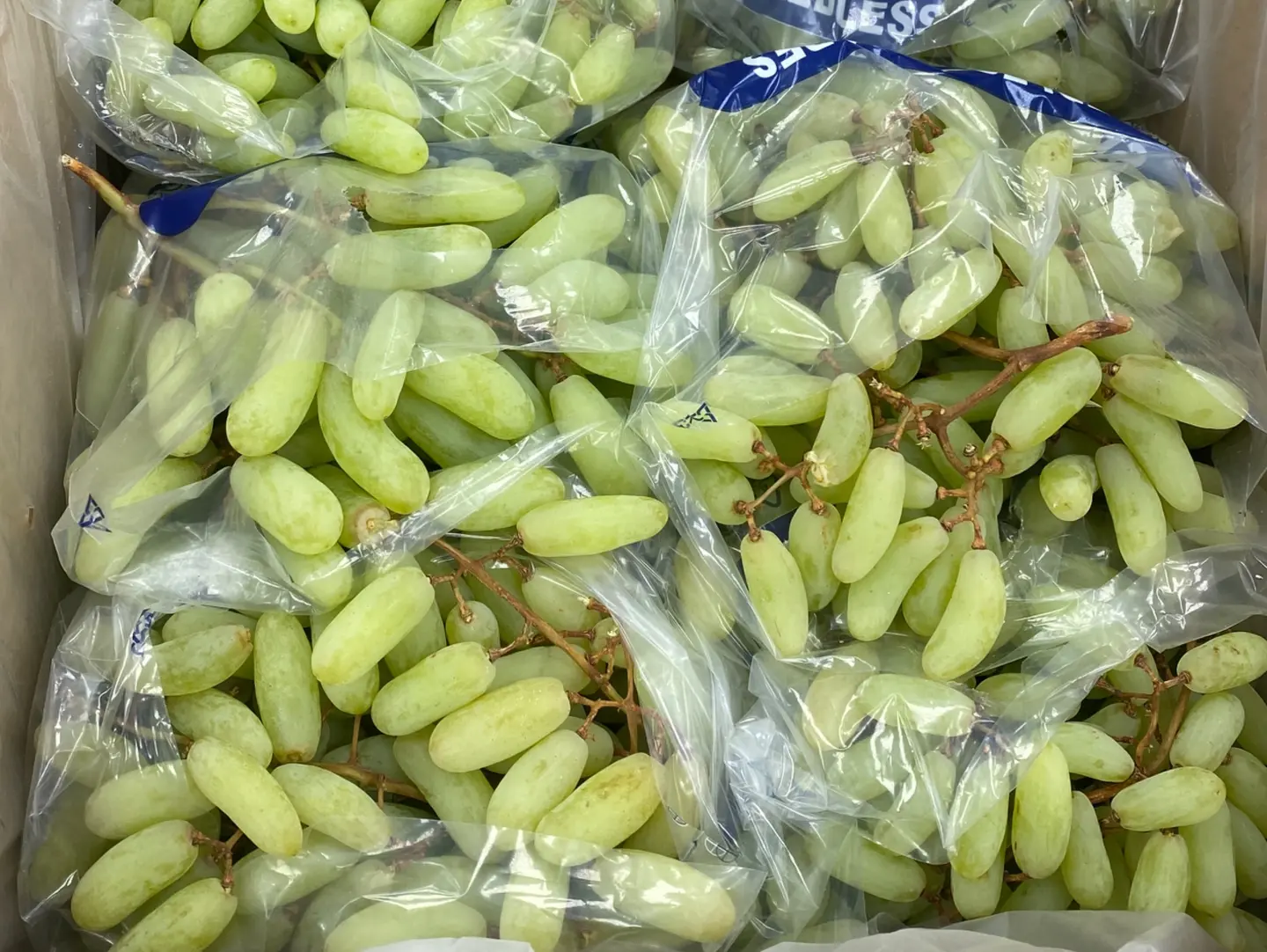 Green Indian Grapes. Half Kilo