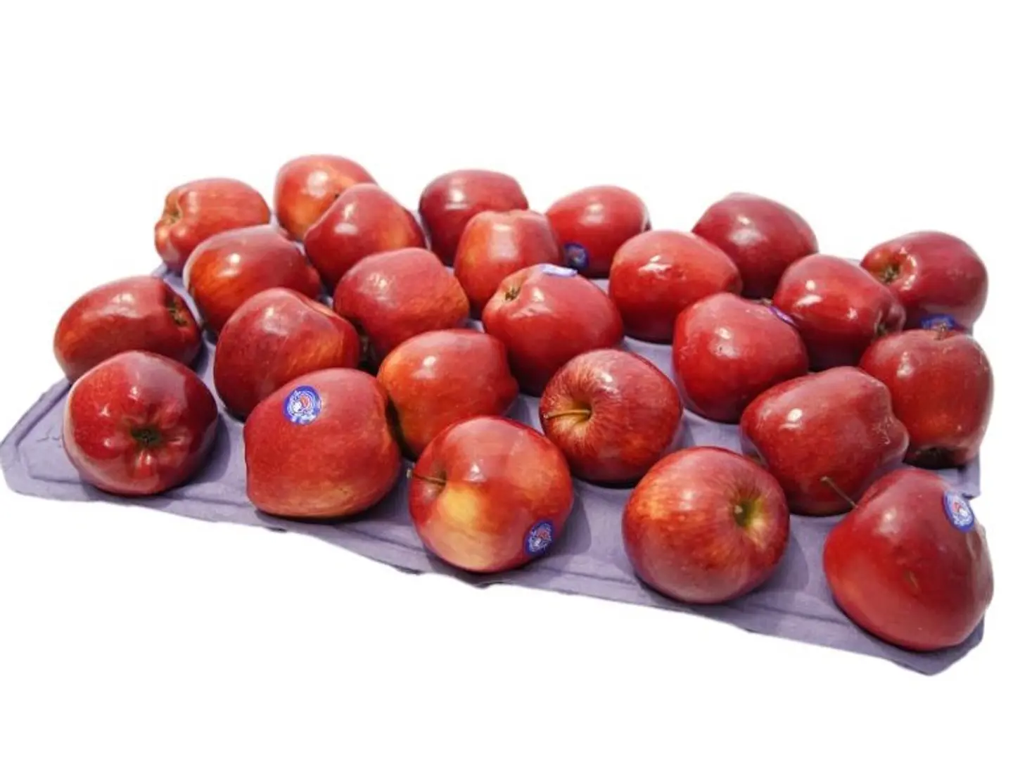 تفاح احمر طبق