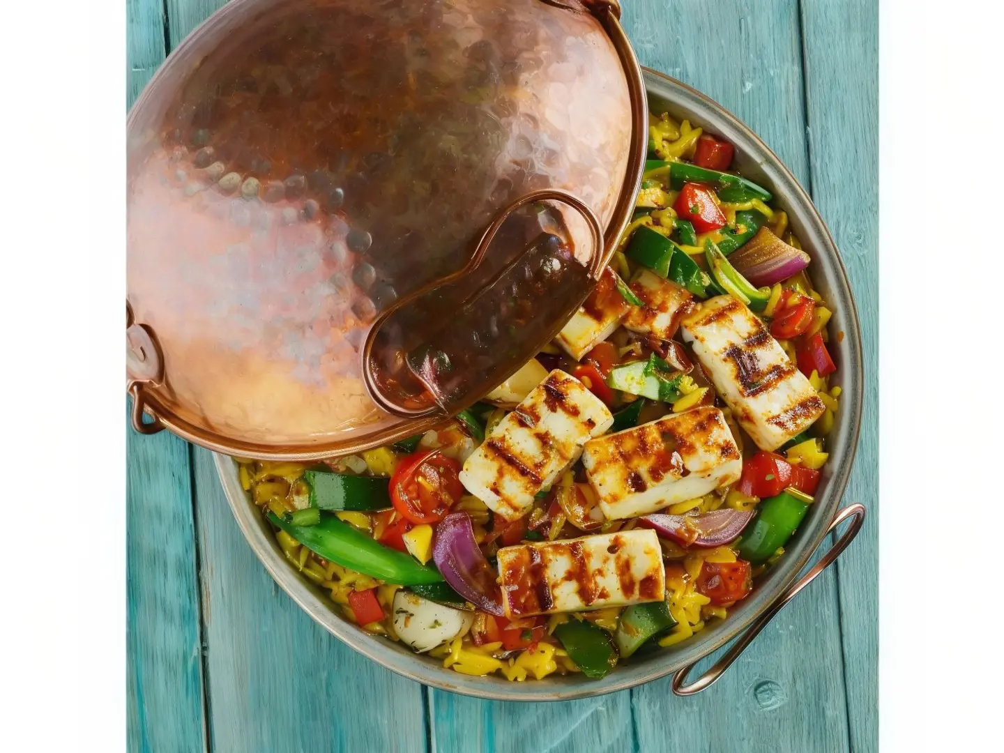 Veg & Halloumi Cataplana