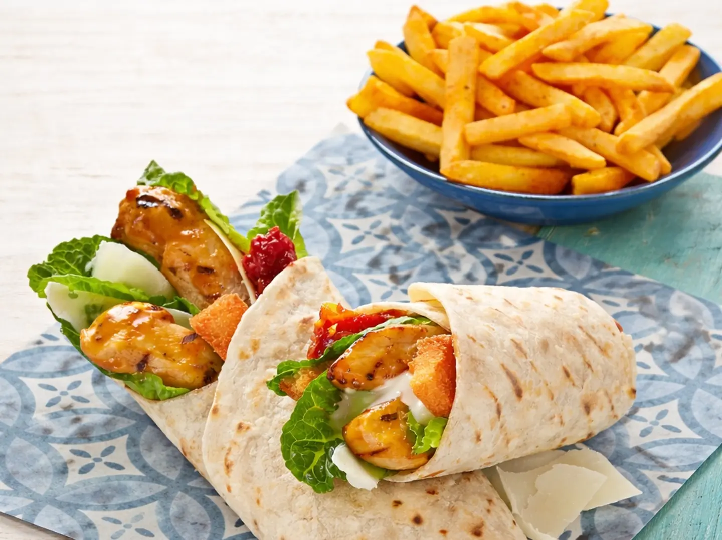 Chicken Caesar Wrap With 1 Regular Side