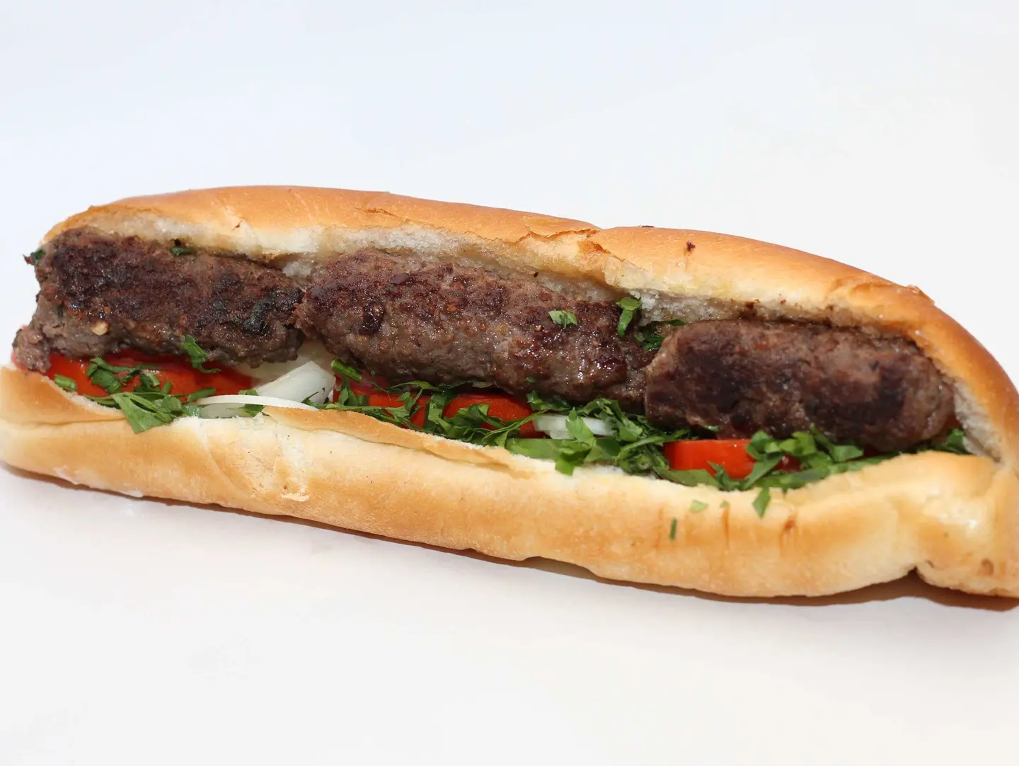 ساندويش كباب لحم