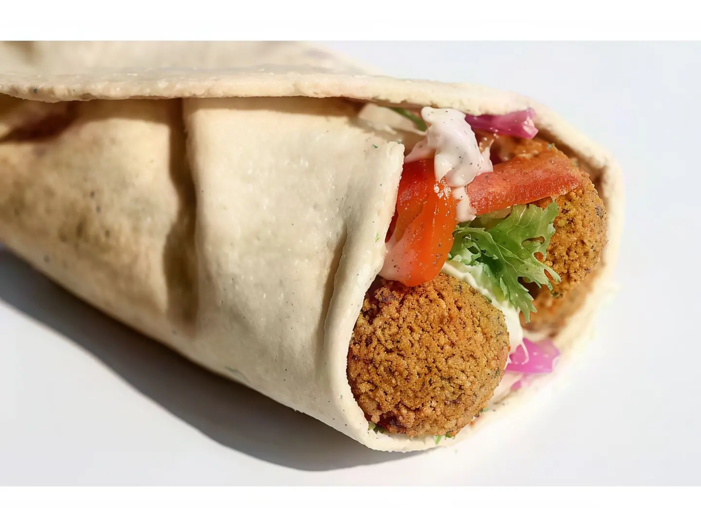 Falafel With Hummus Sandwich