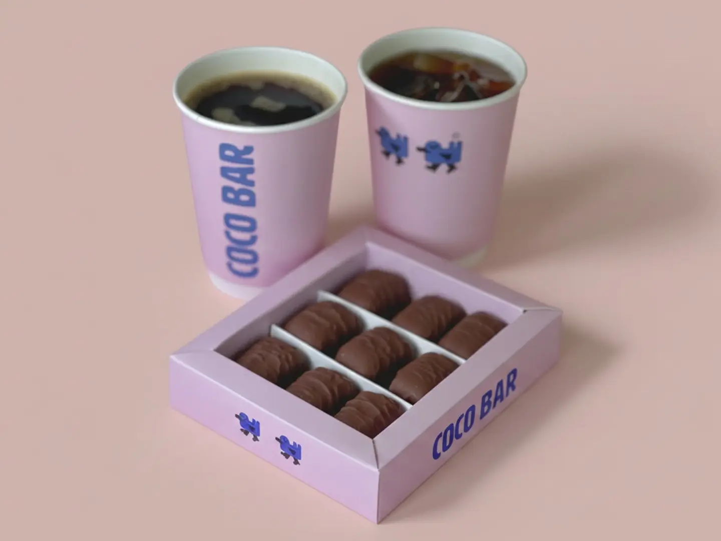 Small Bites Box With Two Cup Of Coffe
