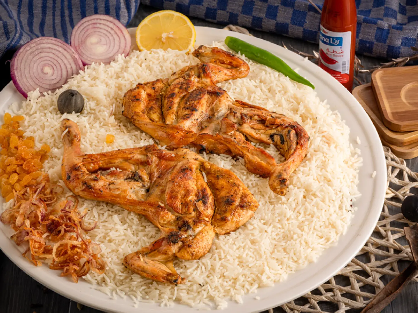 Chicken Mahdbe With Rice .