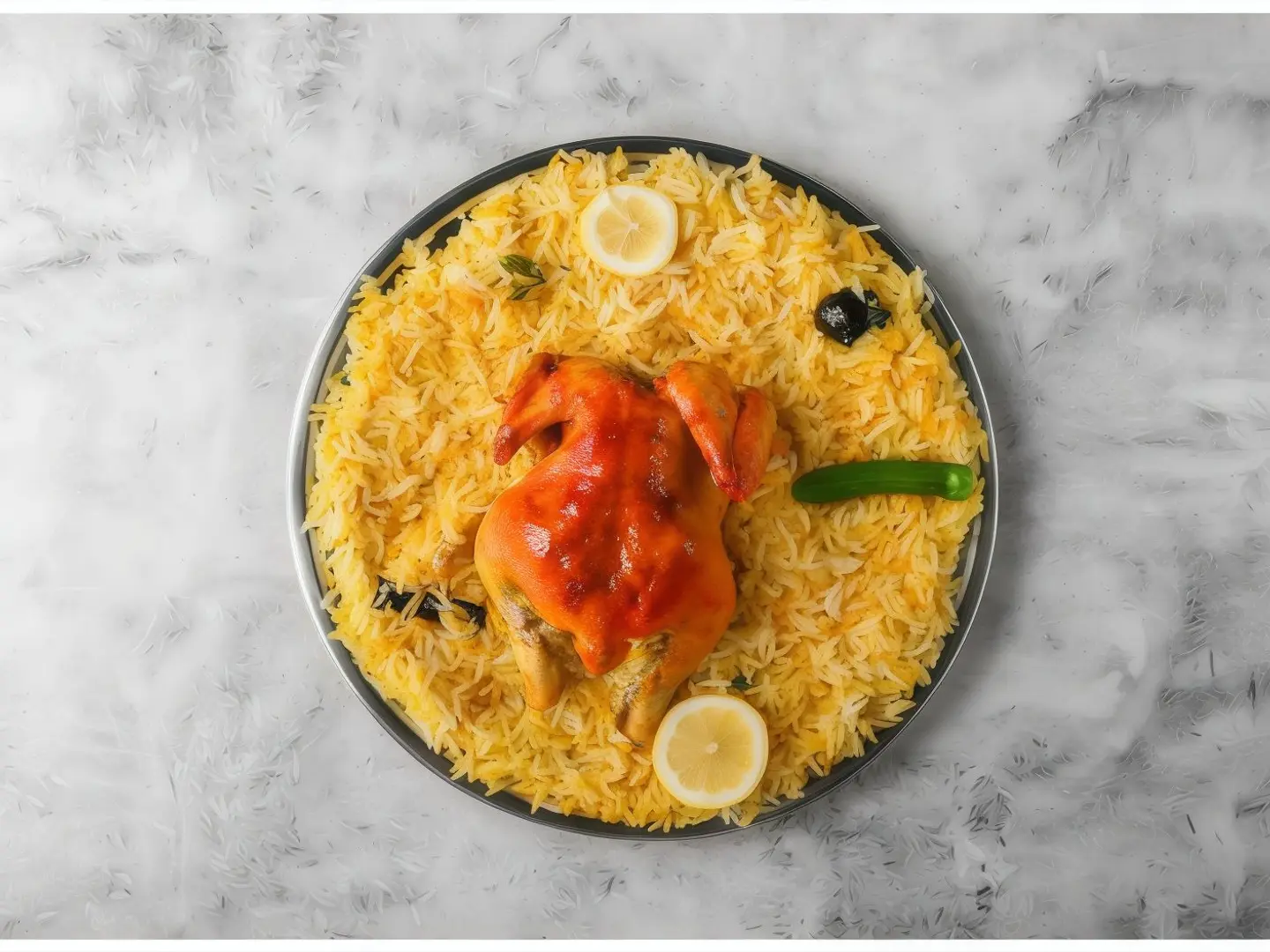 Whole Mandi Chicken With Rice