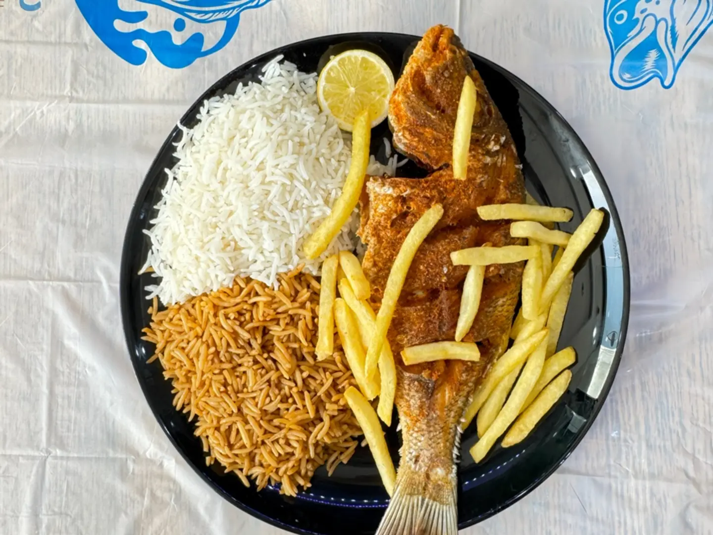 وجبة شعور مع أرز مشكل