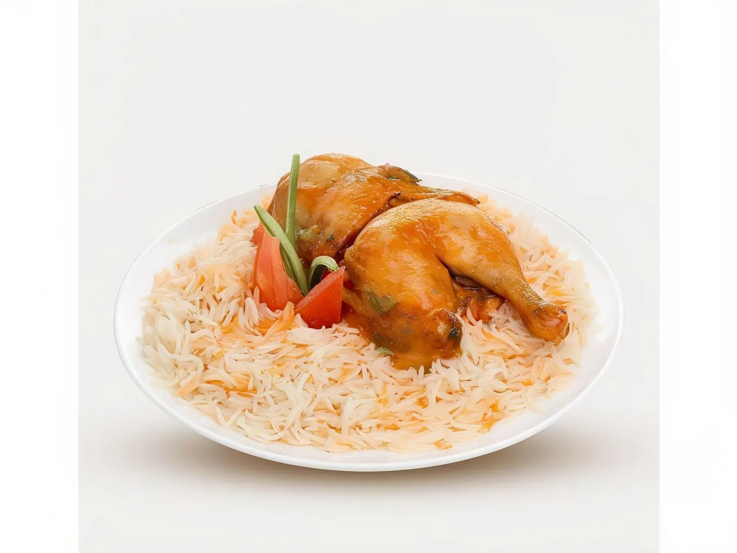 نص دجاج مندي مثلوثة