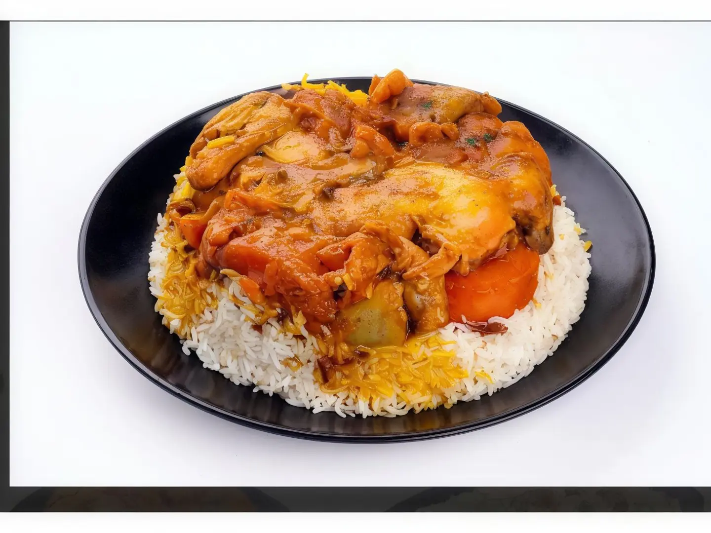 Chicken Maqluba With Vegetables - Half A Chicken