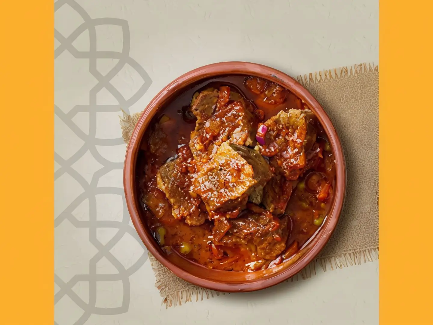 طاجن خضار باللحم