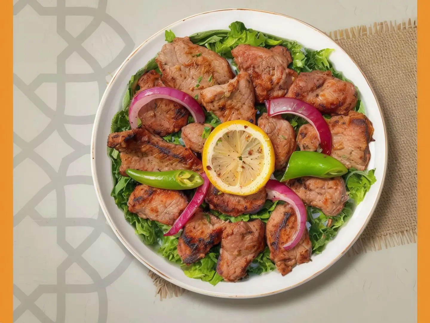 اوصال لحم مشويه