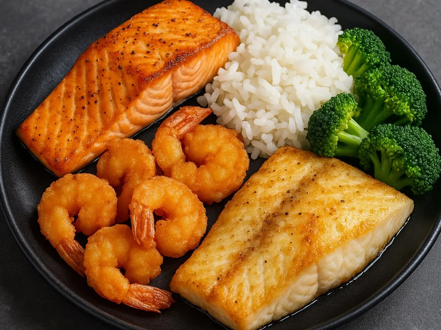 كومبو مكس سالمون وفيليه و روبيان