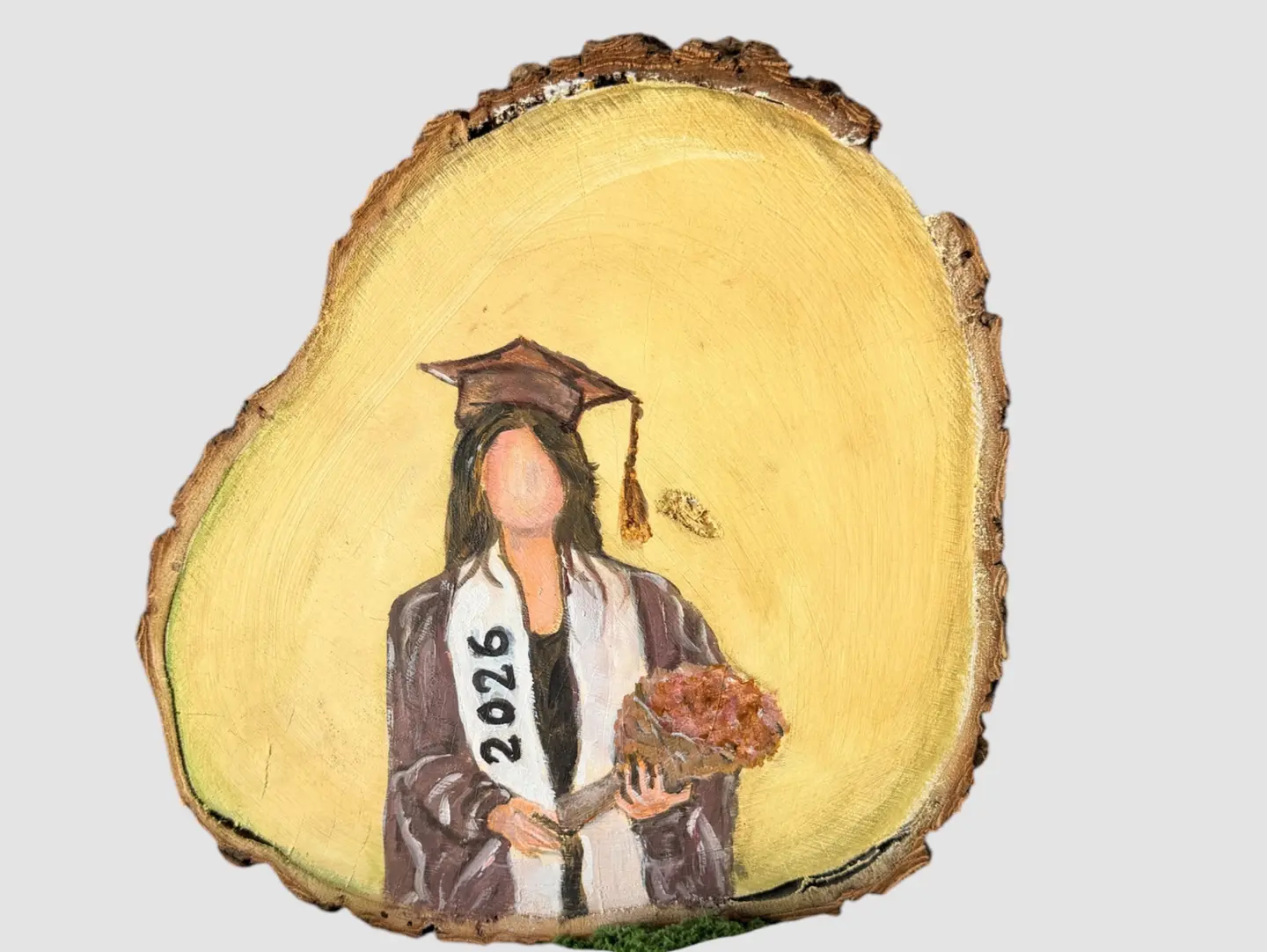 لوحة تخرج رسم على الخشب