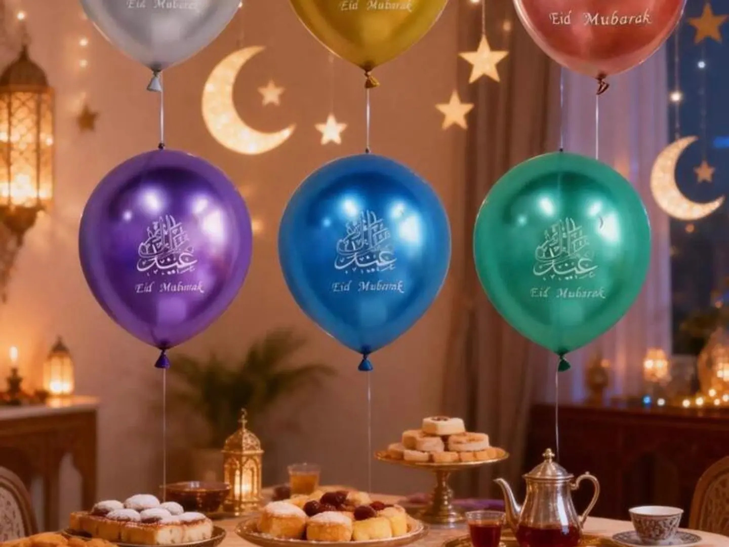 بالونات الاحتفال بالعيد(8) بالونات