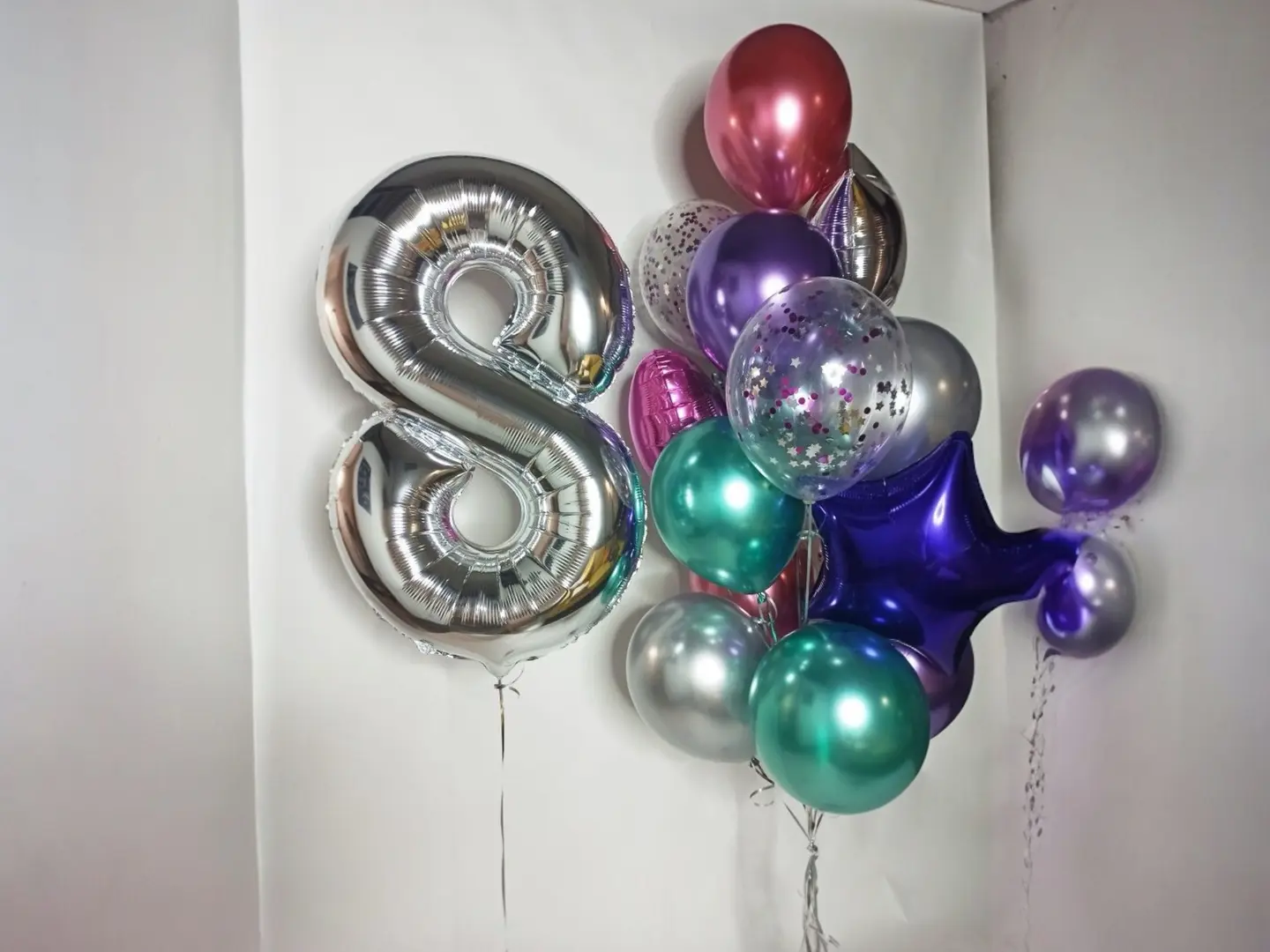 بالونات هيليوم ألوان عشر بالونات