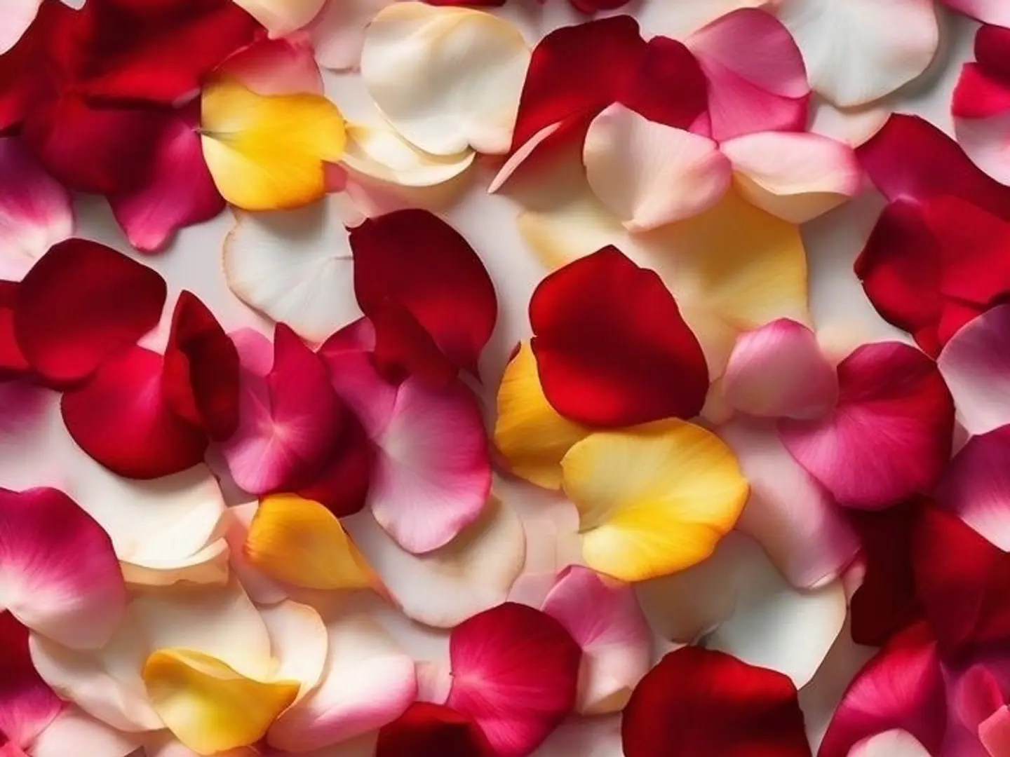 ورد منثور ملون كمية جيدة