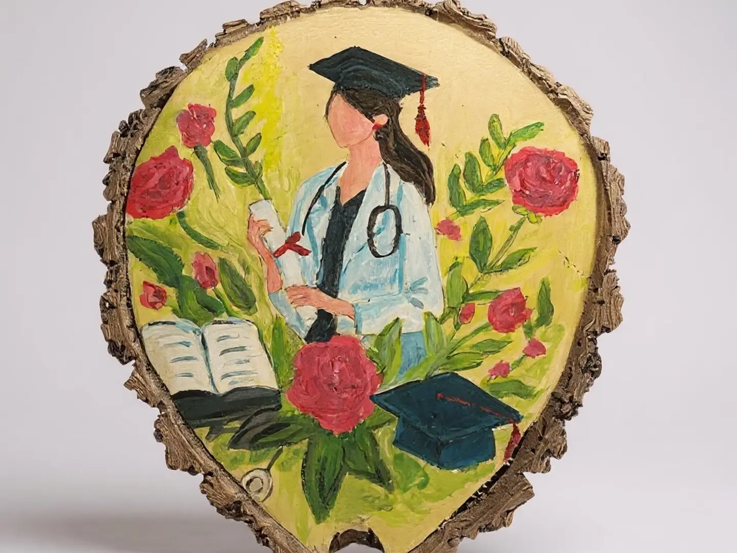 لوحة رسم على الخشب (خريجة)