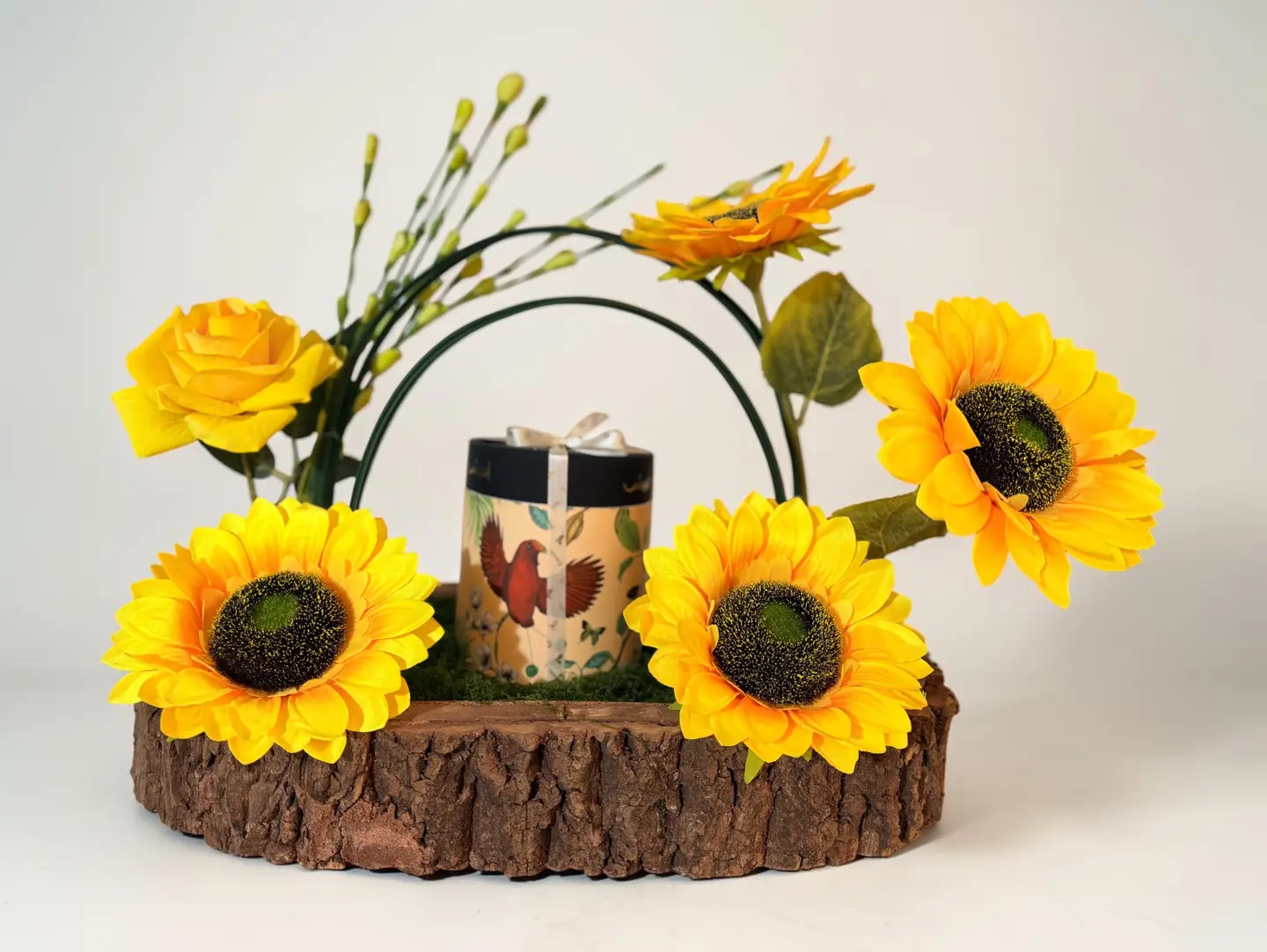 Rustic Sunflower Stand