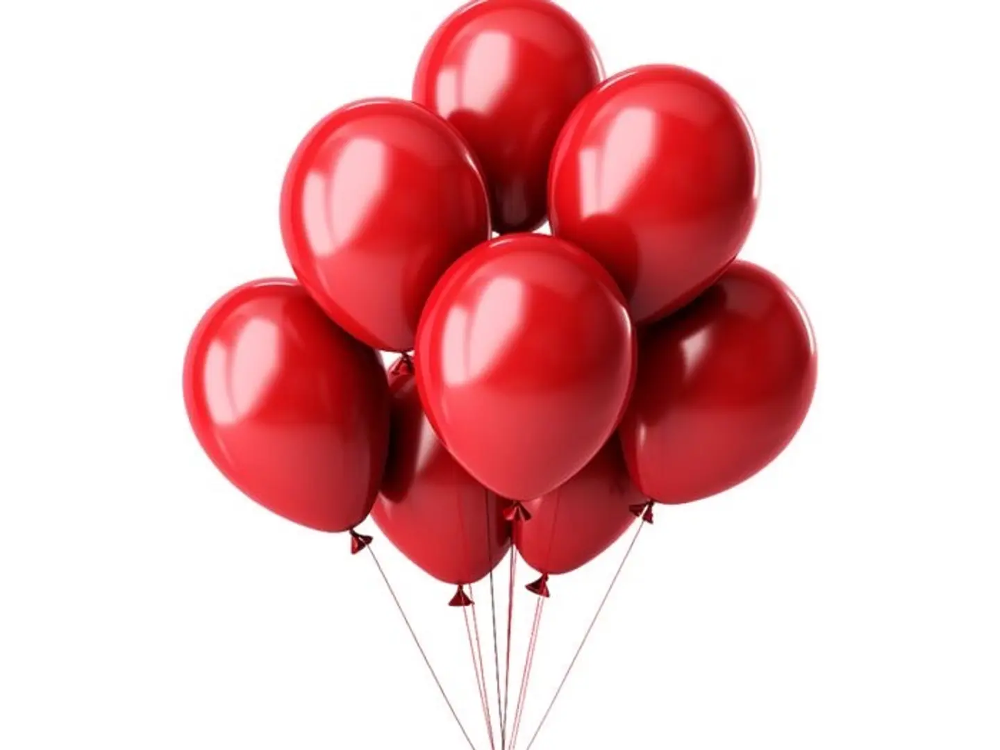 مجموعة بالونات حمراء