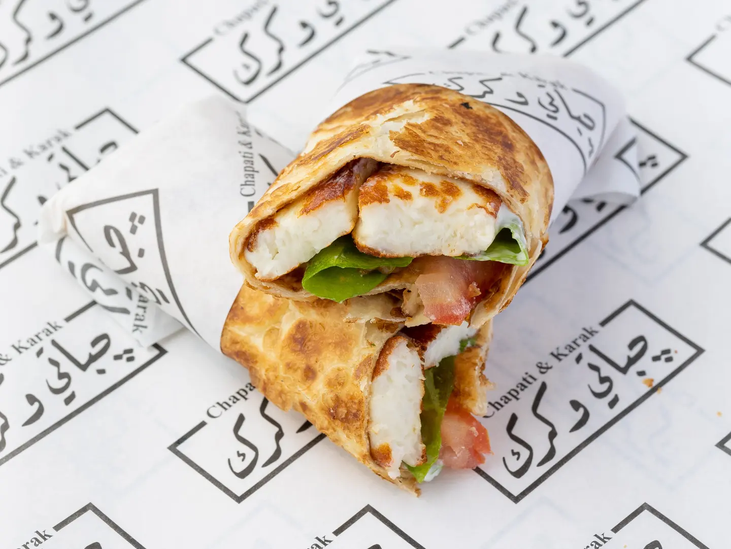 Grilled Halloumi Chapati