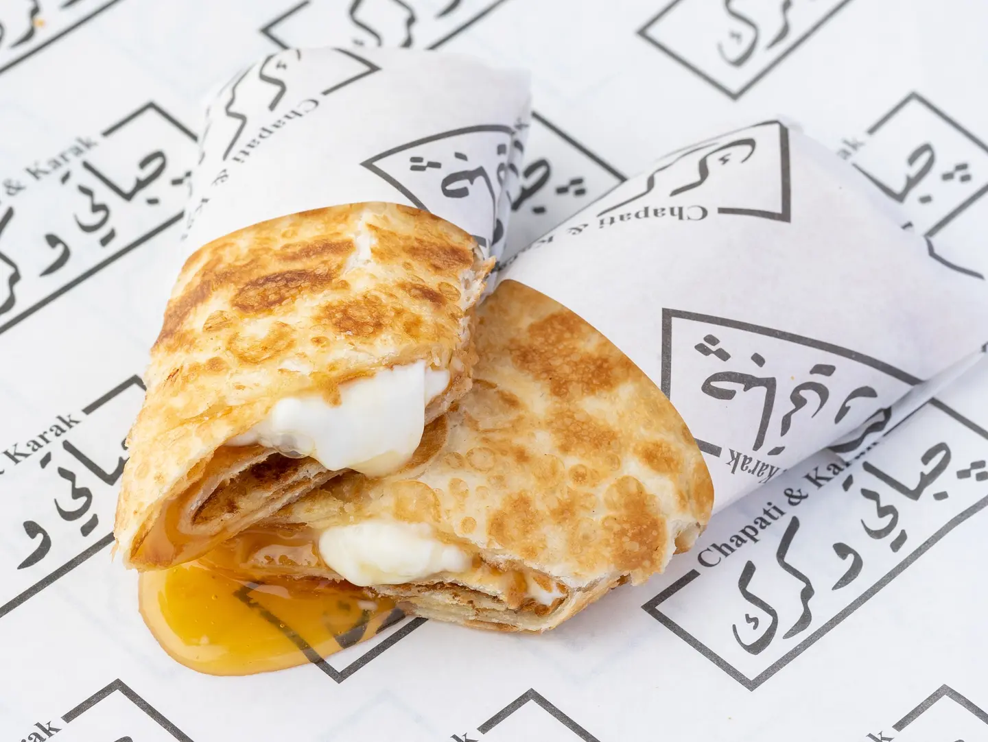 Labneh And Honey Chapati