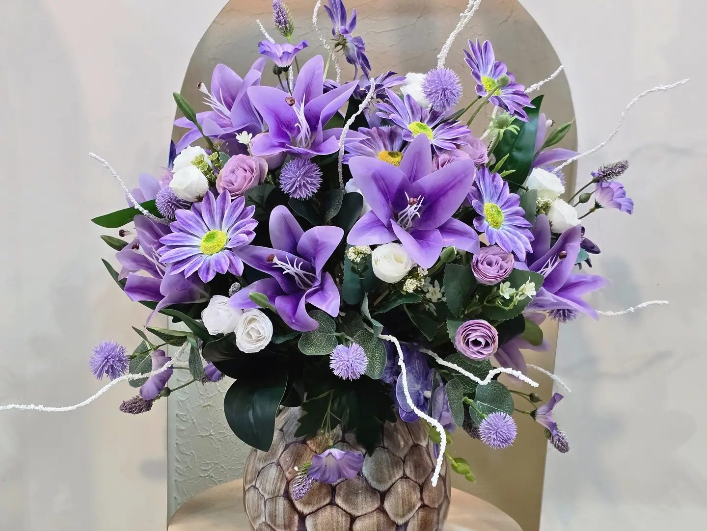 Trendy Vase With Artificial Flowers