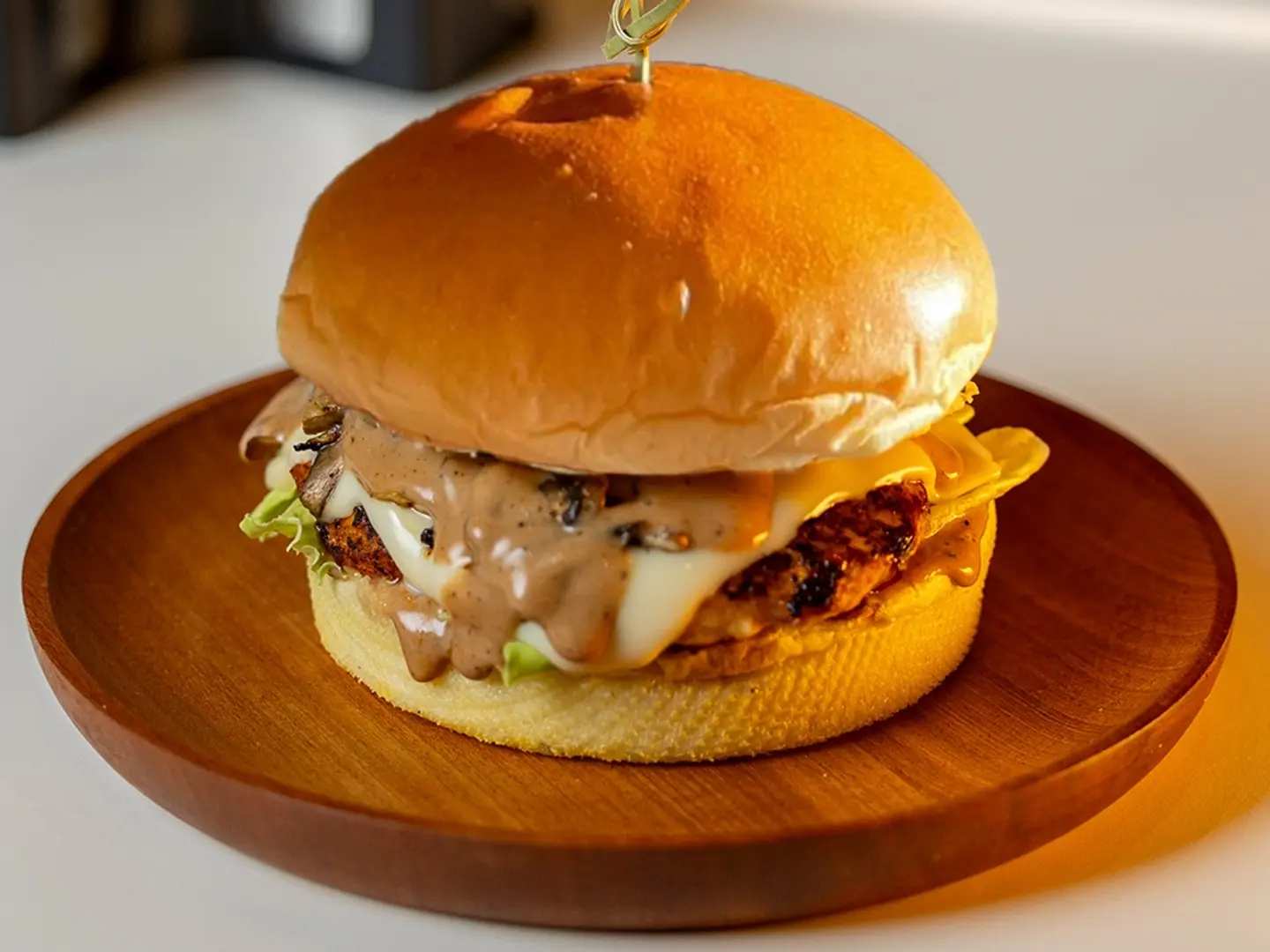 برجر دجاج مشوي