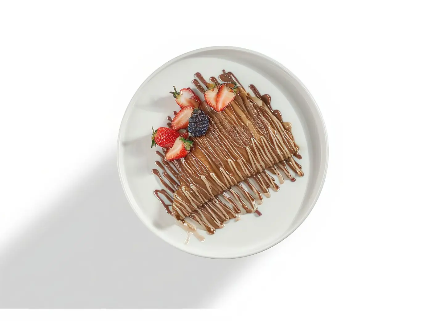 Nutella Crepe With Strawberry And Blueberry