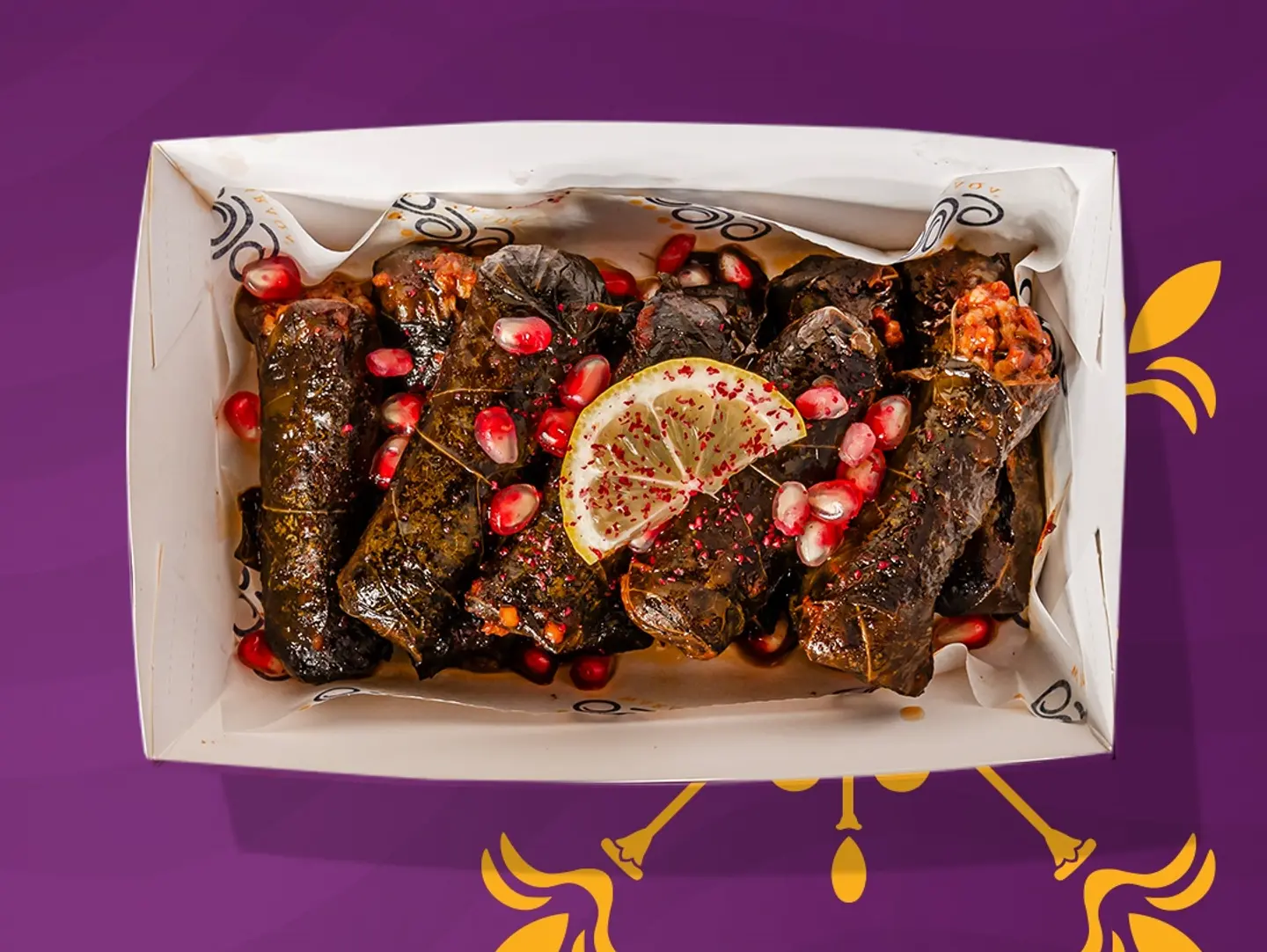 Grape Leaves With Pomegranate Molasses