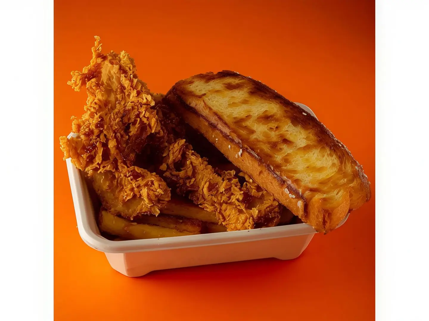 Strips With Brioche Bread