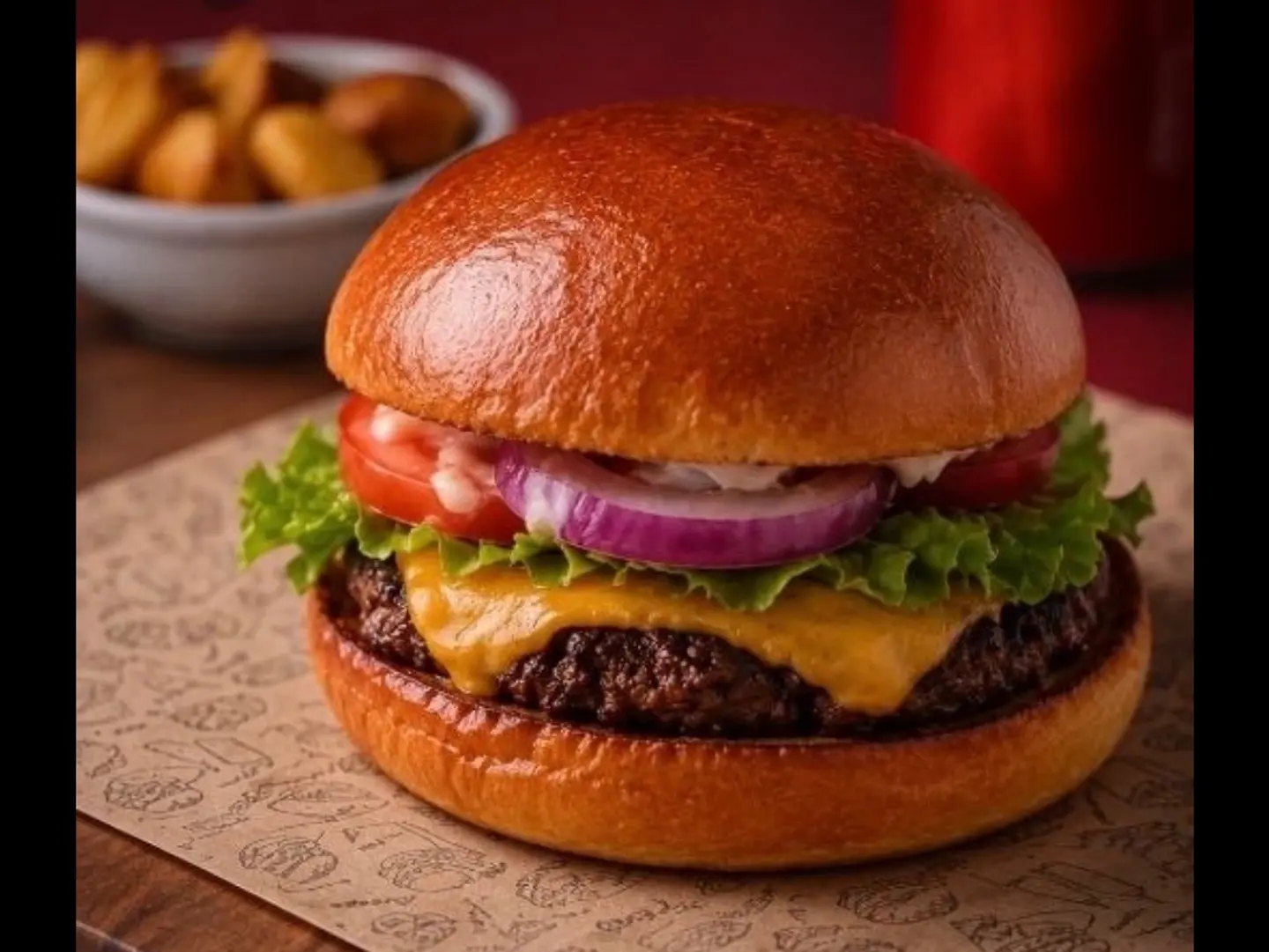 Brioche Burger Sandwich