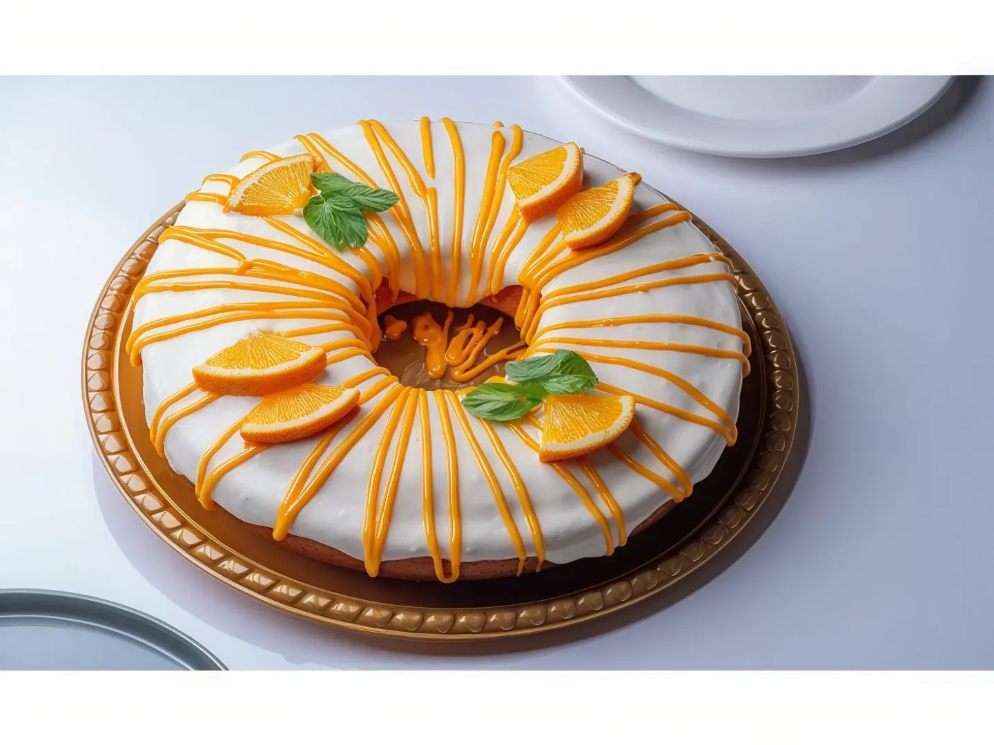 كيك برتقال بالكريمة توق