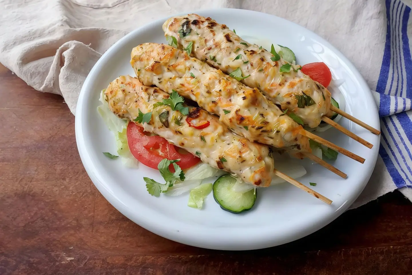 Chicken Kebab With Cheese