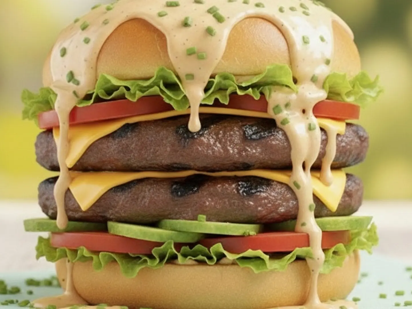 Double Beef Burger With Cheese