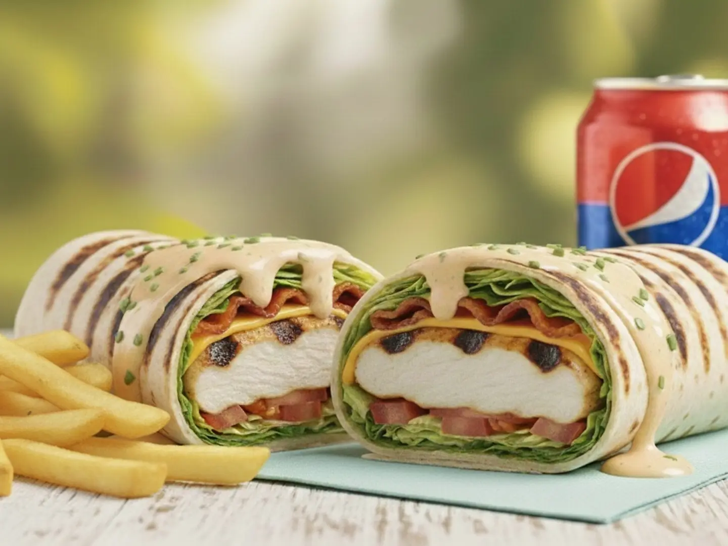 Grill Tortilla Meal With Cheese