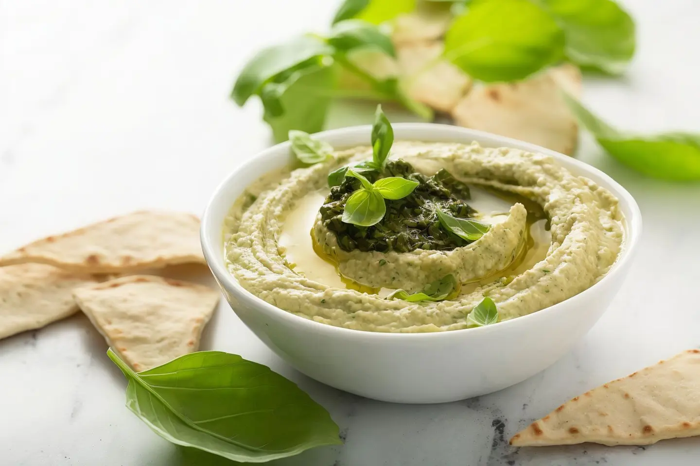 Basil Hummus