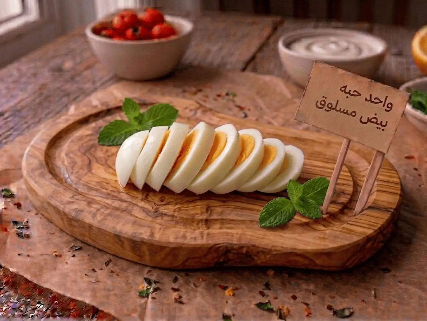 حبة بيض مسلوق